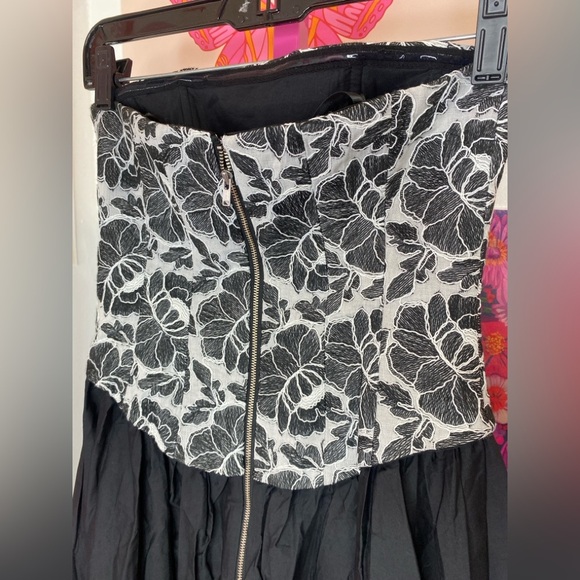 NWT Toccin Melody Floral Cotton Corset Midi-Dress - Picture 5 of 15